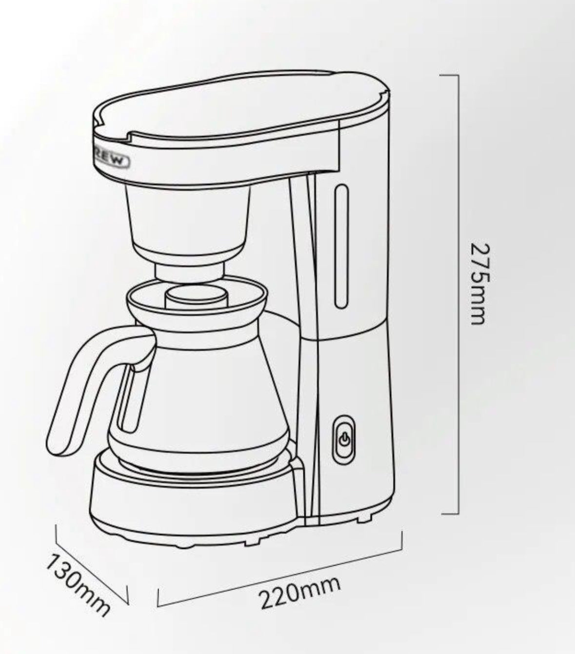 HiBREW 3 America Drip Coffee Machine 750ML H12