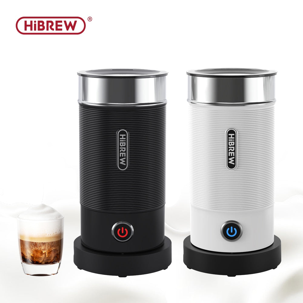 HiBREW Milk Frother Frothing Foamer Chocolate Mixer Cold/Hot Latte Cappuccino Fully Automatic Milk Warmer Cool M1A