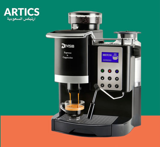 DEVISIB All-in-one Coffee Machine Professional Espresso Maker with Grinder for Cappuccino Americano Kitchen Appliances 220V/110V
